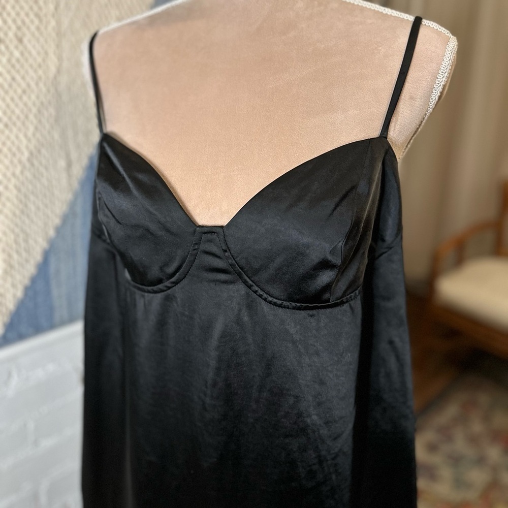 Wild Fable Black Lingerie Slip Style Mini Dress - Picture 5 of 9